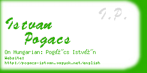 istvan pogacs business card